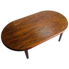 Scandinavian Rosewood Oval Coffee Table