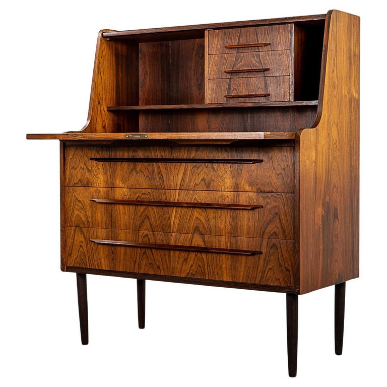 Gallery Detail: Scandinavian Rosewood Secretary Desk For Sale At 1Stdibs