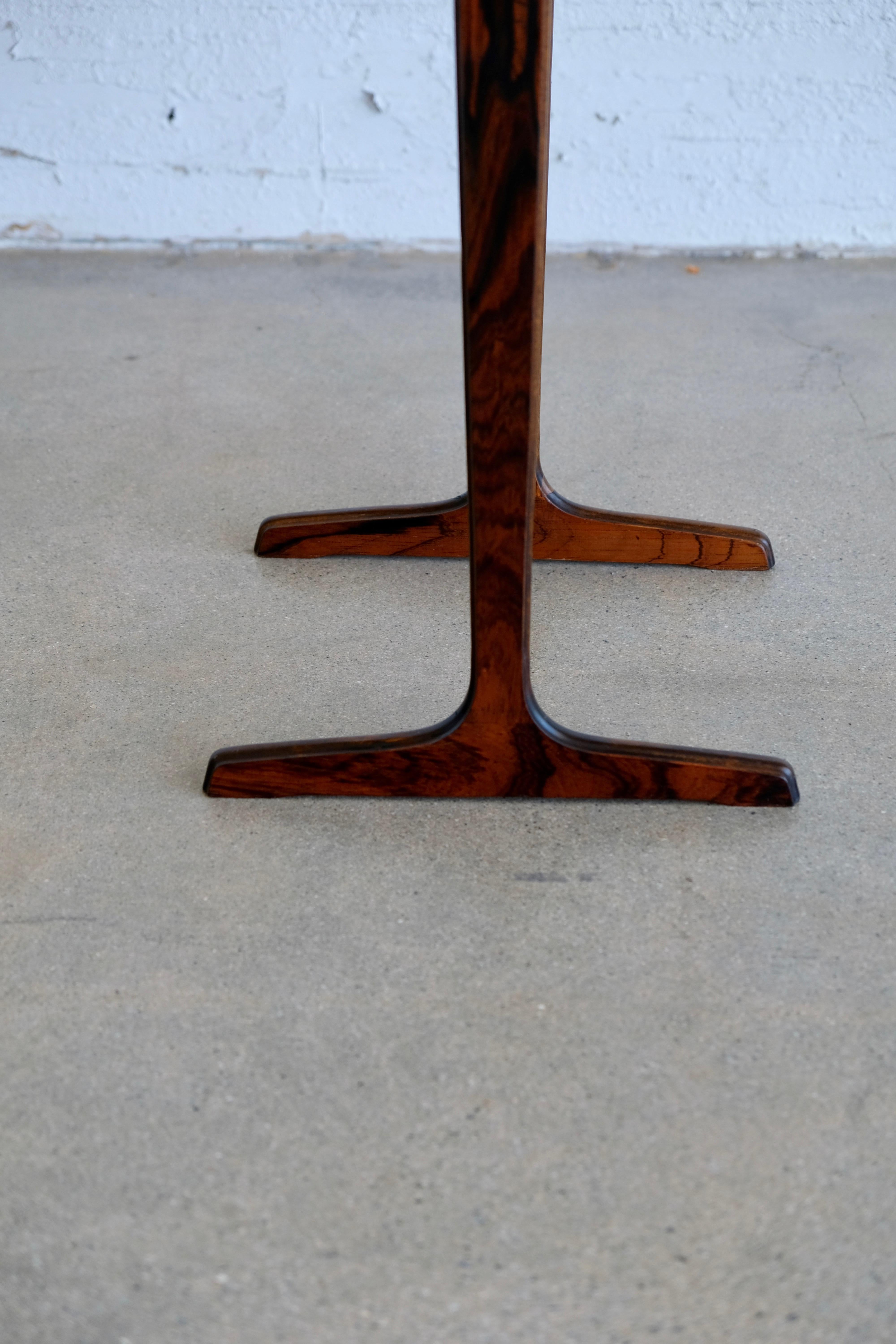 Scandinavian Rosewood Side or End Table For Sale 6
