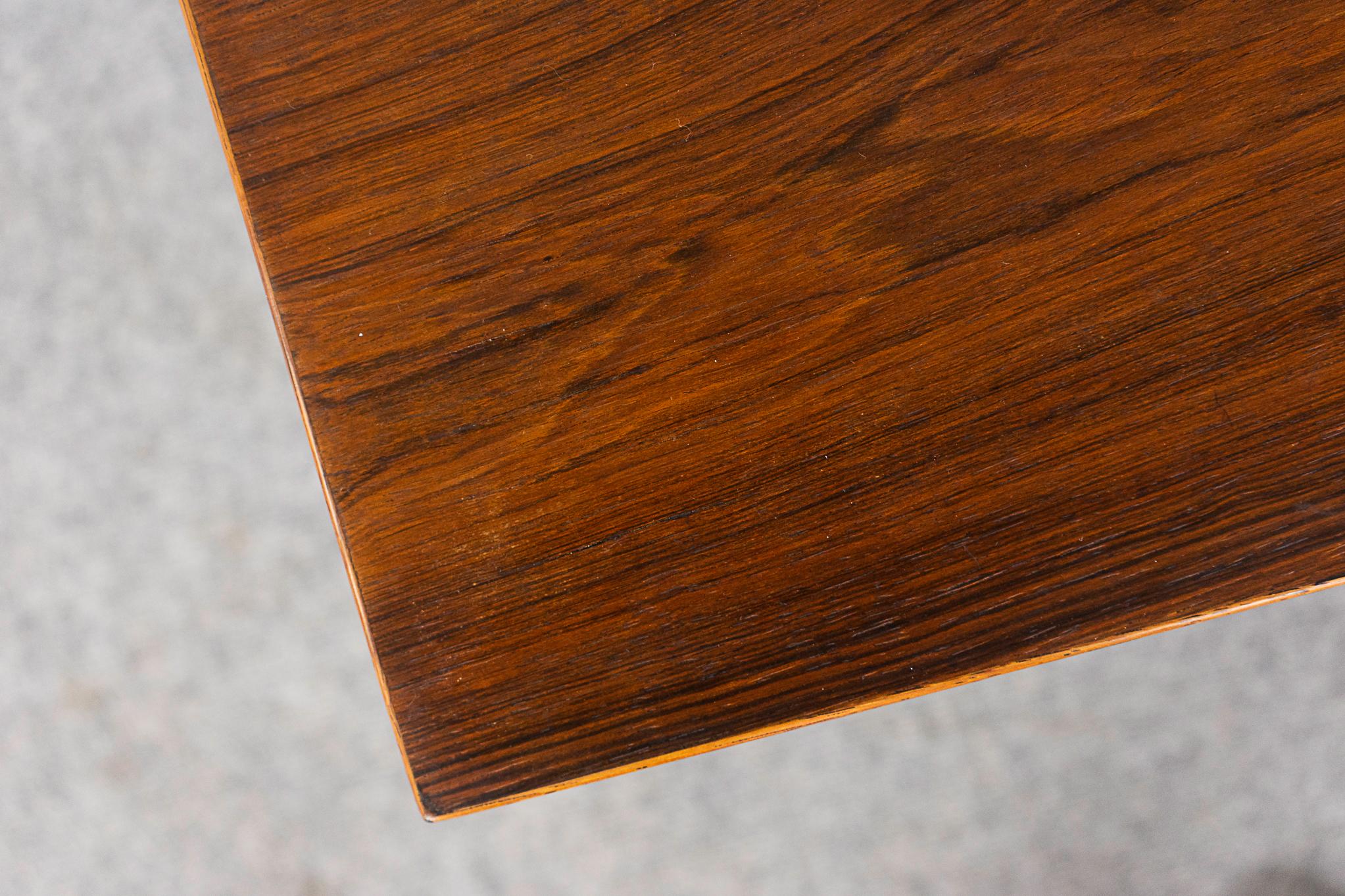 Scandinavian Rosewood Side Table by Haslev In Good Condition For Sale In VANCOUVER, CA