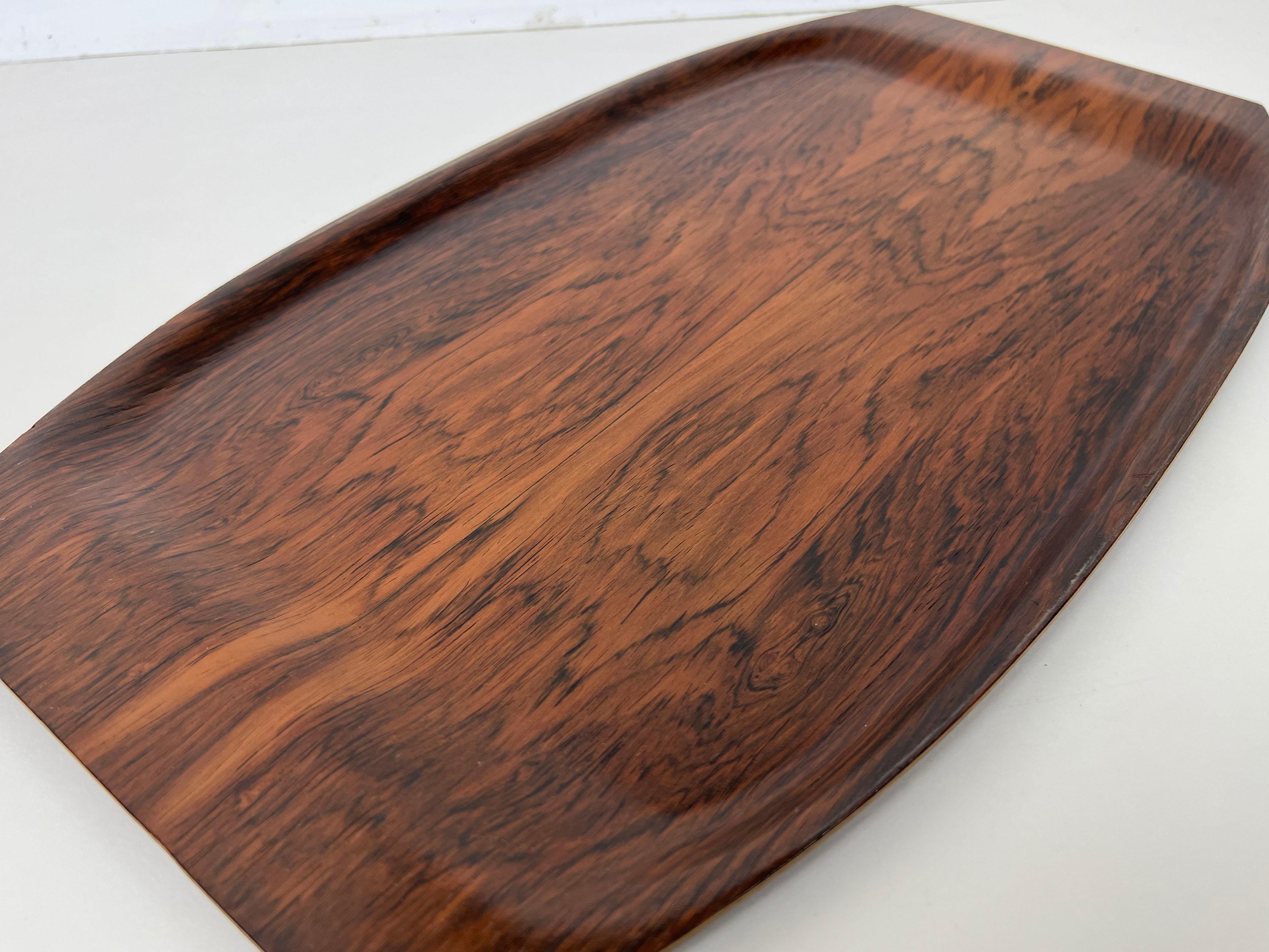 Scandinavian Rosewood Tray by Åry Fanérprodukter Nybro For Sale 4