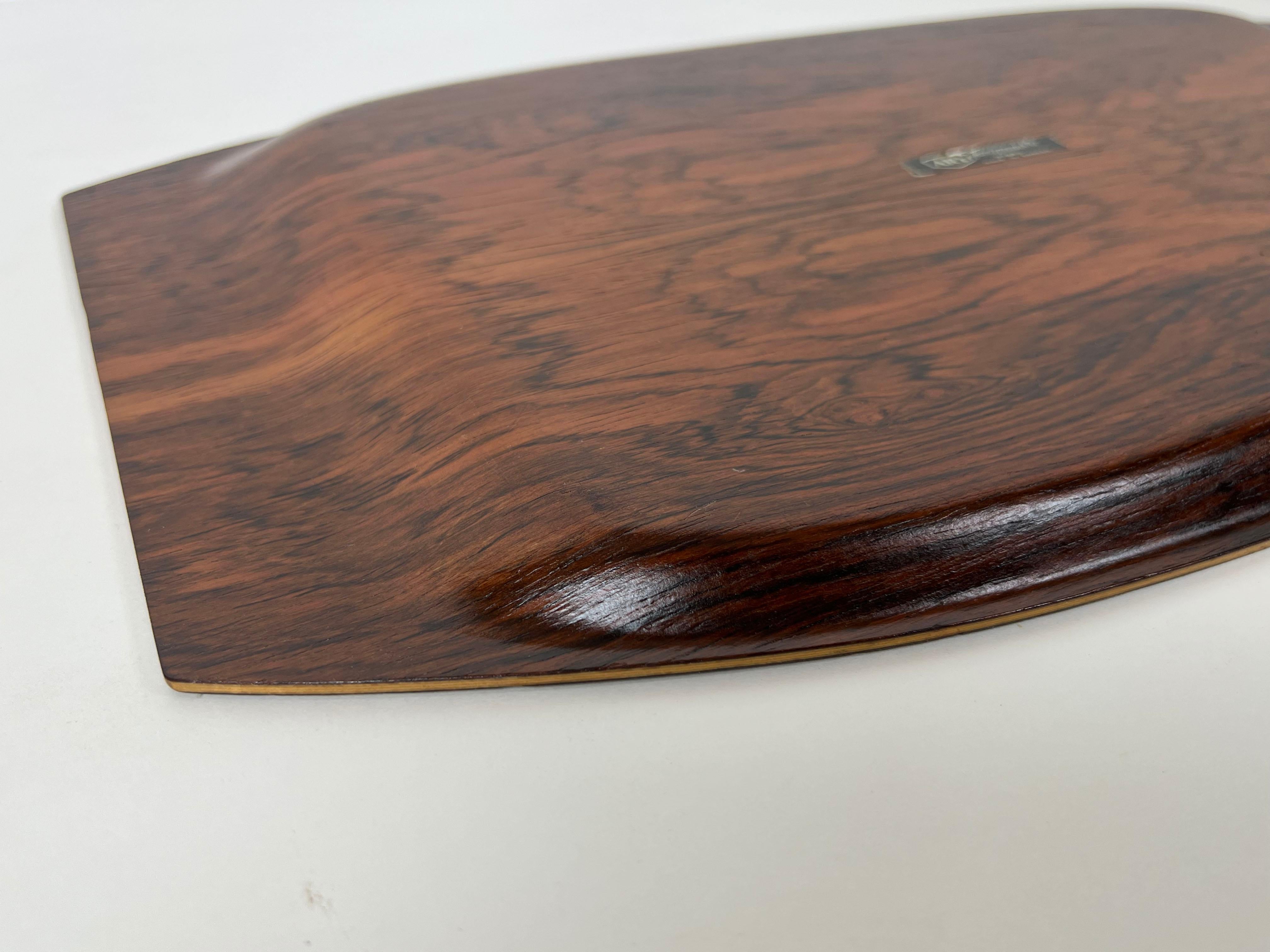 Scandinavian Rosewood Tray by Åry Fanérprodukter Nybro 1