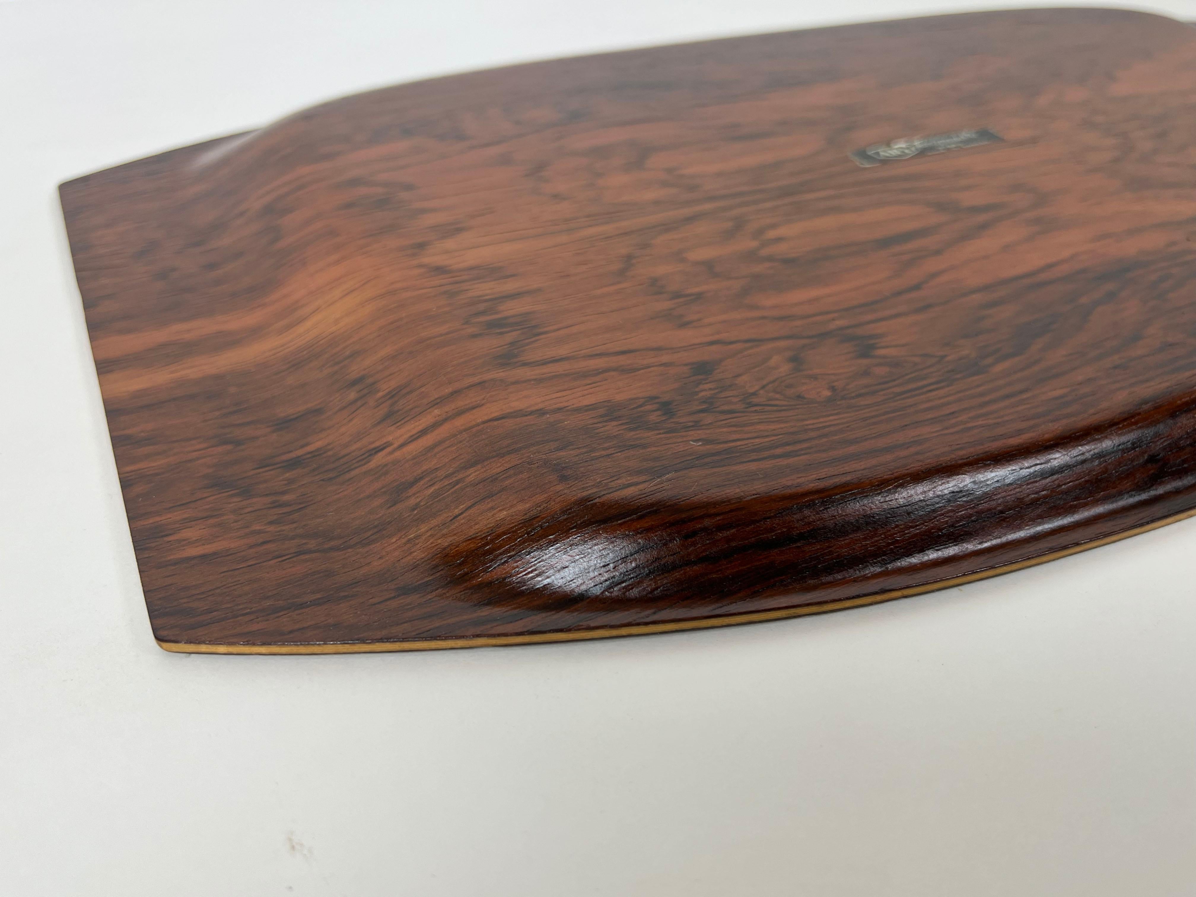 Scandinavian Rosewood Tray by Åry Fanérprodukter Nybro For Sale 1