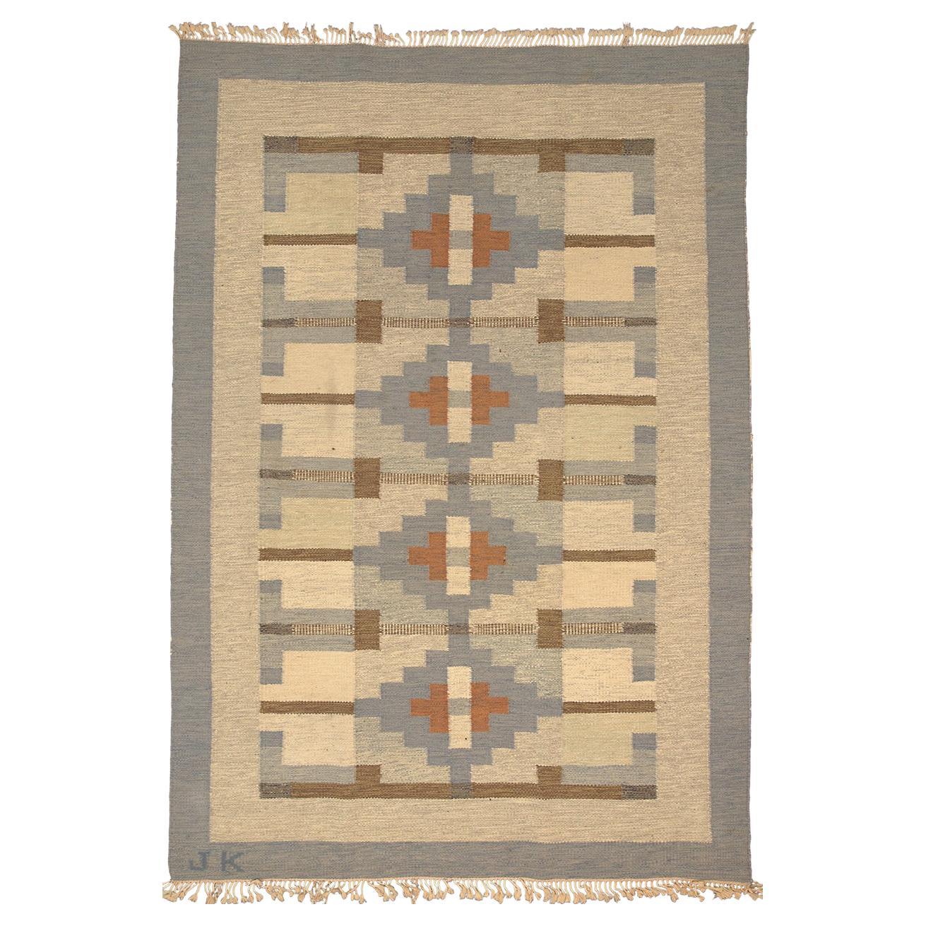 Scandinavian Rug By J.K For Sale