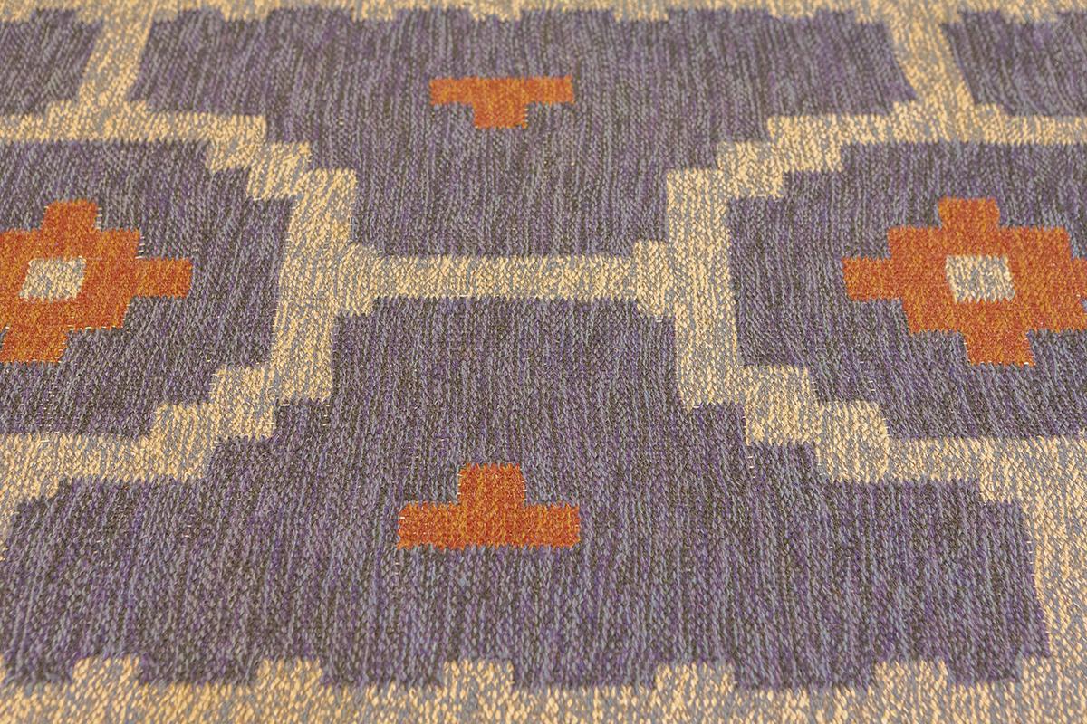 Scandinavian Modern Scandinavian Rug Flat-weave Mollaianrugs Collection For Sale