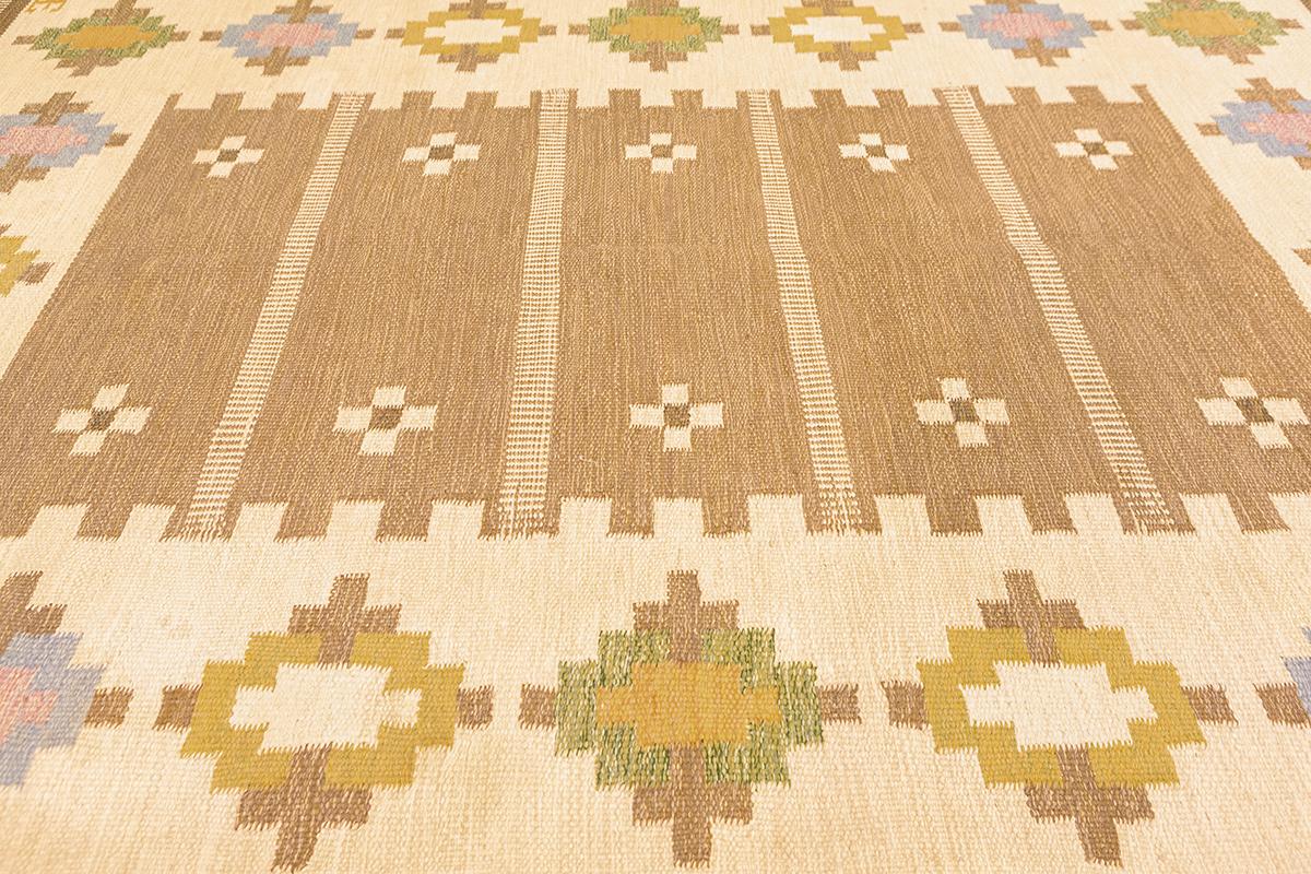 Scandinavian Modern Scandinavian Rug Geometric Design Mollaianrugs Collection For Sale