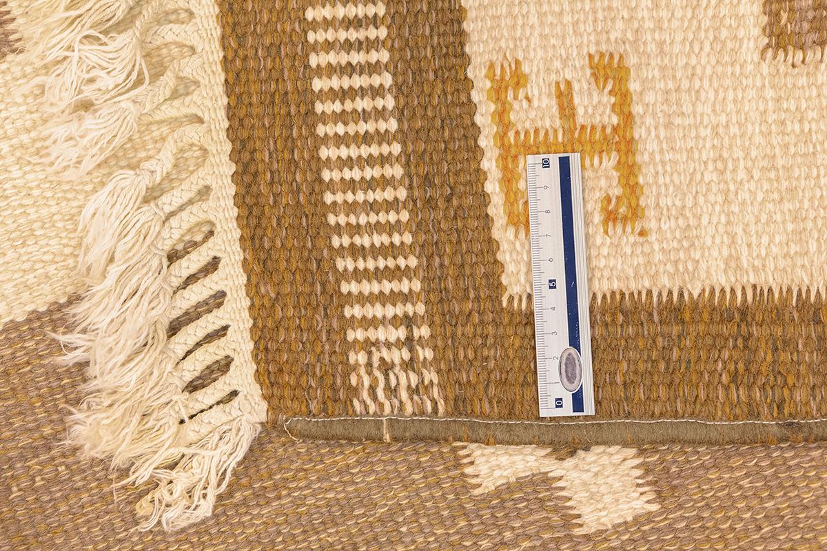 Wool Scandinavian Rug Geometric Design Mollaianrugs Collection For Sale