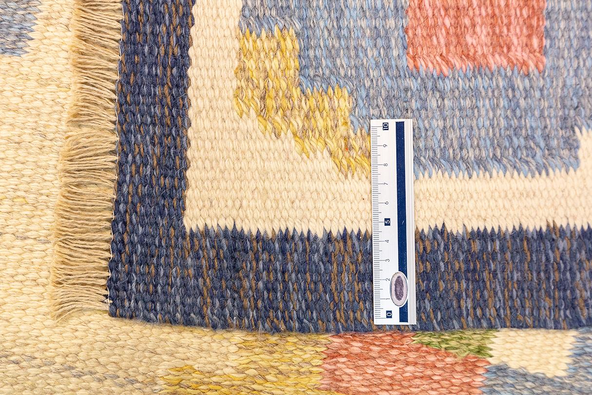 Lana Tappeto scandinavo Rollakan Beige Field in vendita