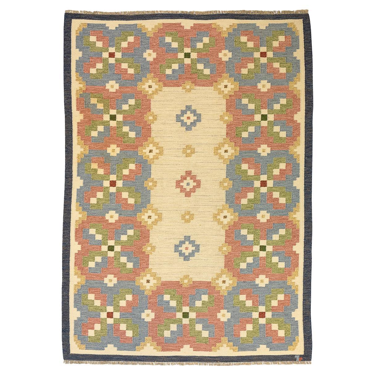 Tapis scandinave Rollakan Beige Field