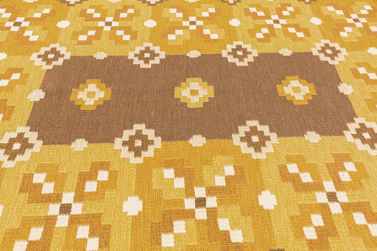 Scandinavo Tappeto scandinavo Rollakan Marrone/Beige in vendita