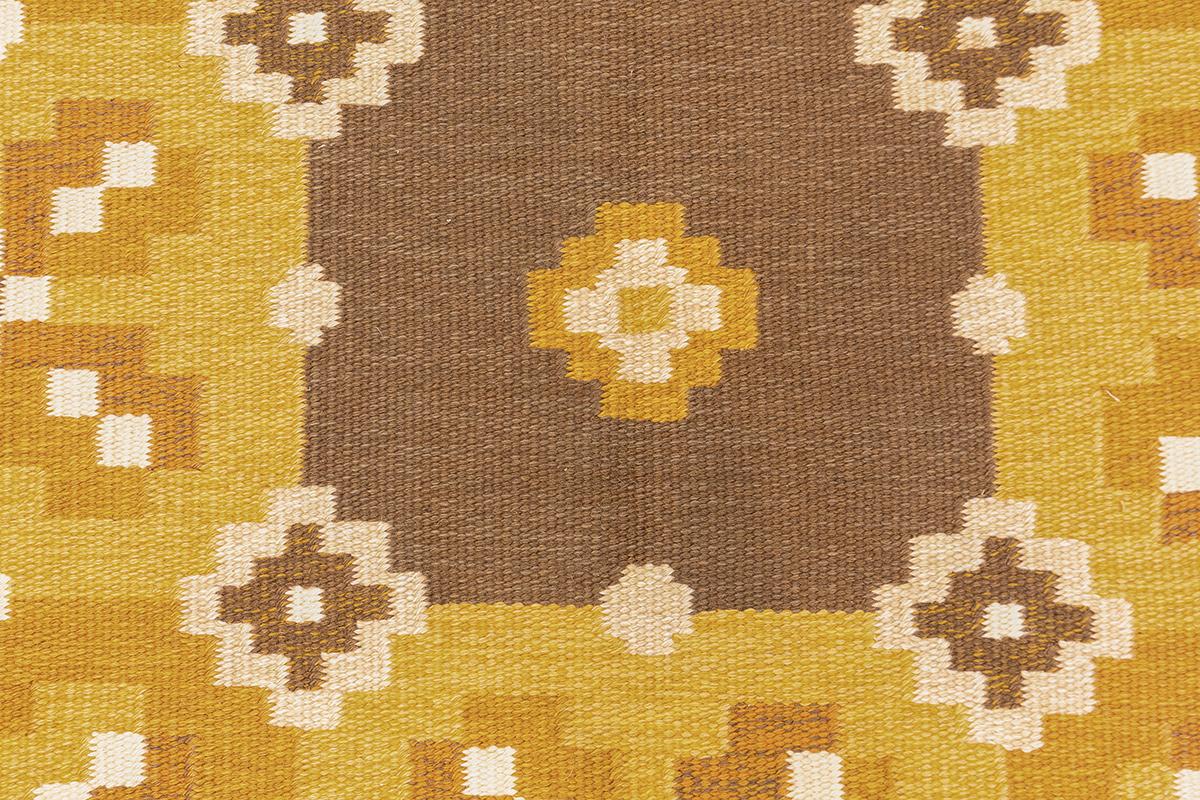 Tappeto scandinavo Rollakan Marrone/Beige In condizioni buone in vendita a Ferrara, IT