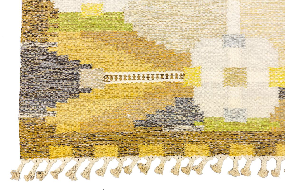 Scandinave moderne Scandinavian Rug Rollakan By Ingegerd Silow en vente
