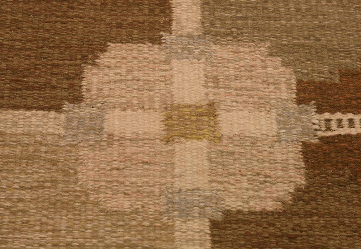 Hand-Knotted Scandinavian Rug Rollakan By Ingegerd Silow For Sale