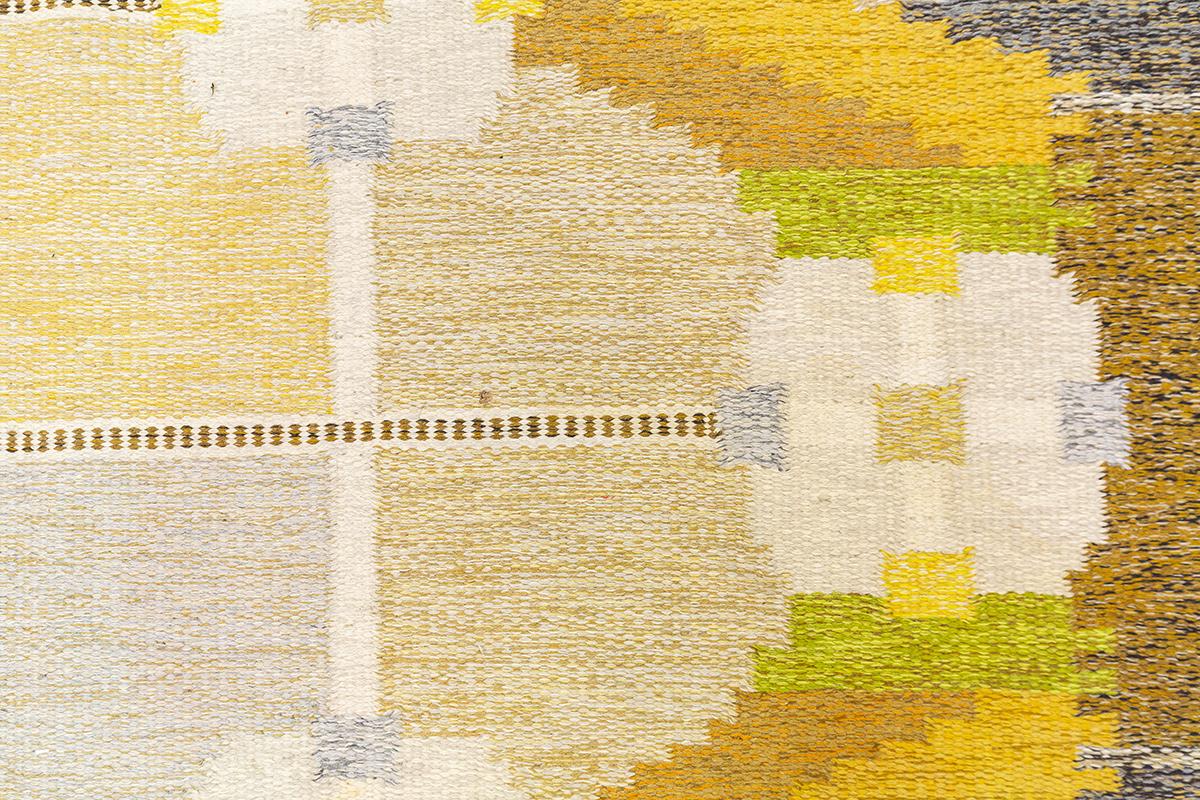 20ième siècle Scandinavian Rug Rollakan By Ingegerd Silow en vente