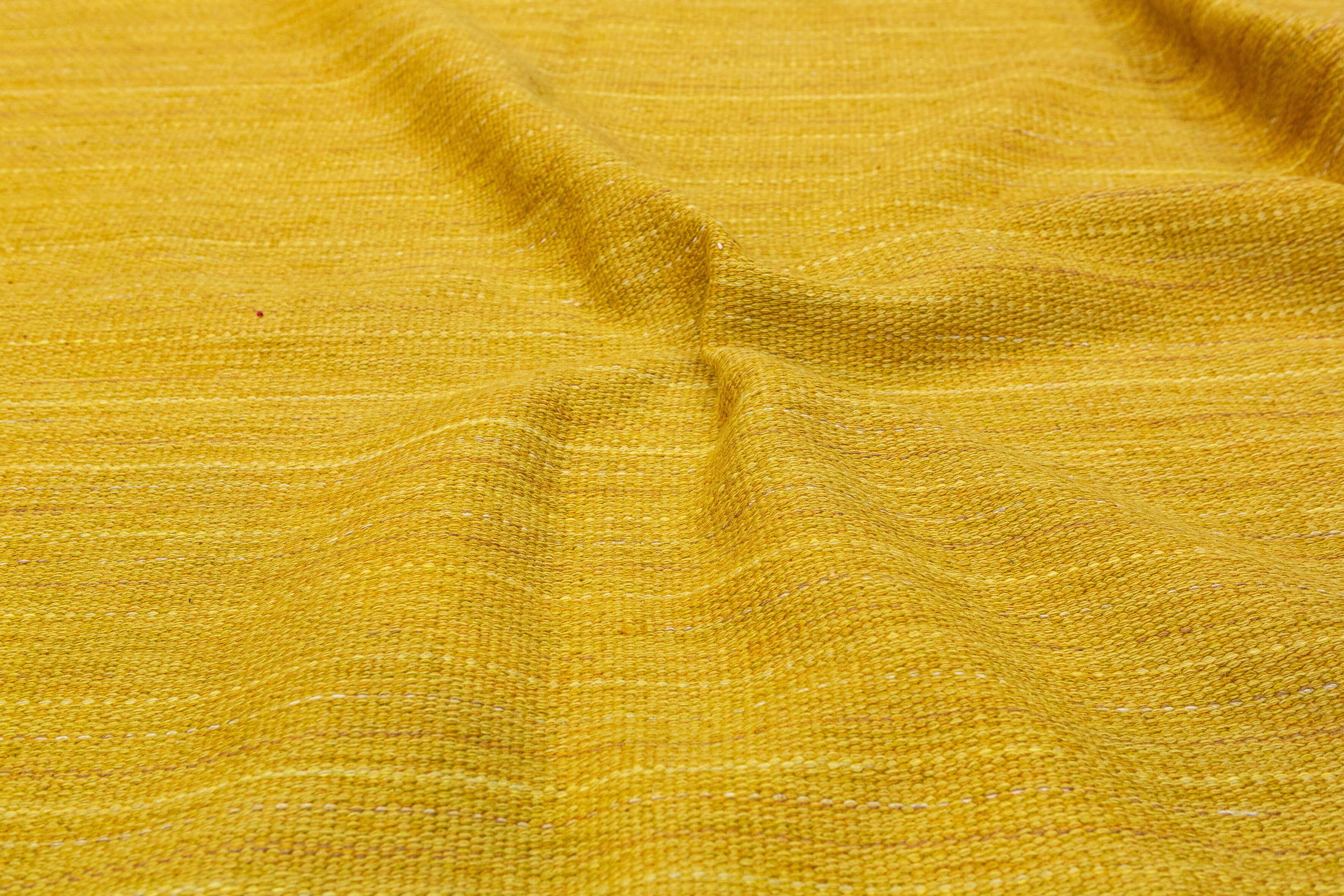 Wool Scandinavian Rug Rollakan Gold Color