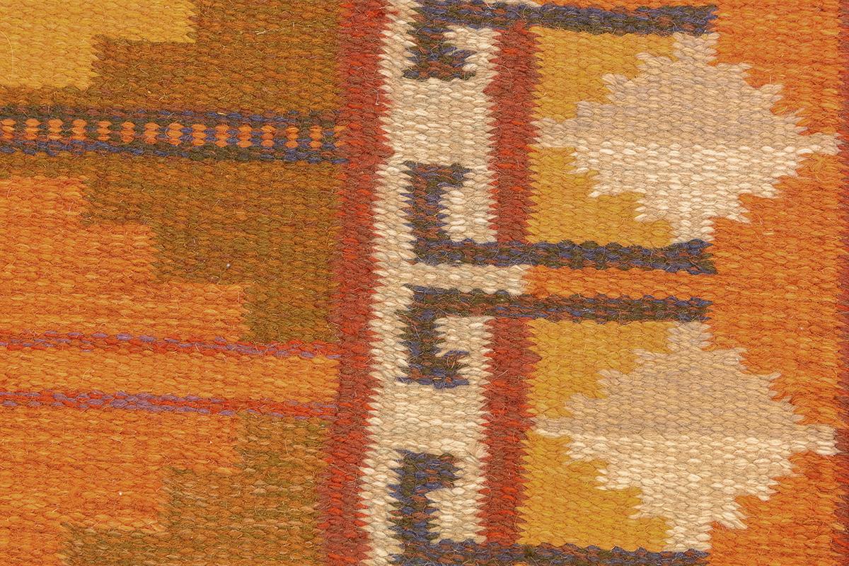 Tappeto Scandinavo Rollakan Colore Arancione In condizioni buone in vendita a Ferrara, IT