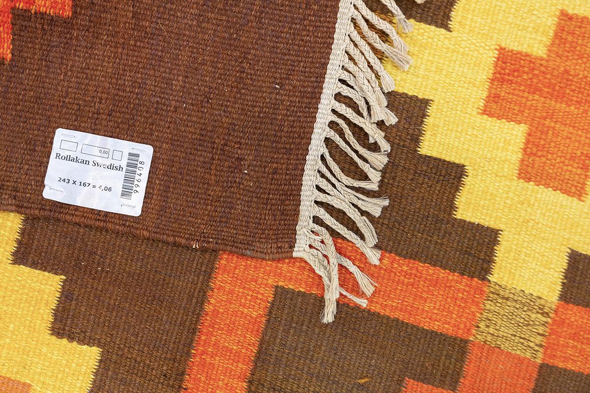 Scandinavian Rug Rollakan Signed IK For Sale 1