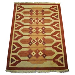 Scandinavian Rug, Rollakan, Signed ILS