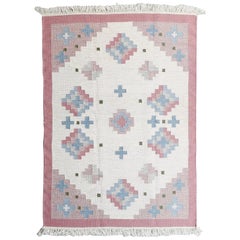 Skandinavischer Teppich, Rolläkan, Schweden, 1950