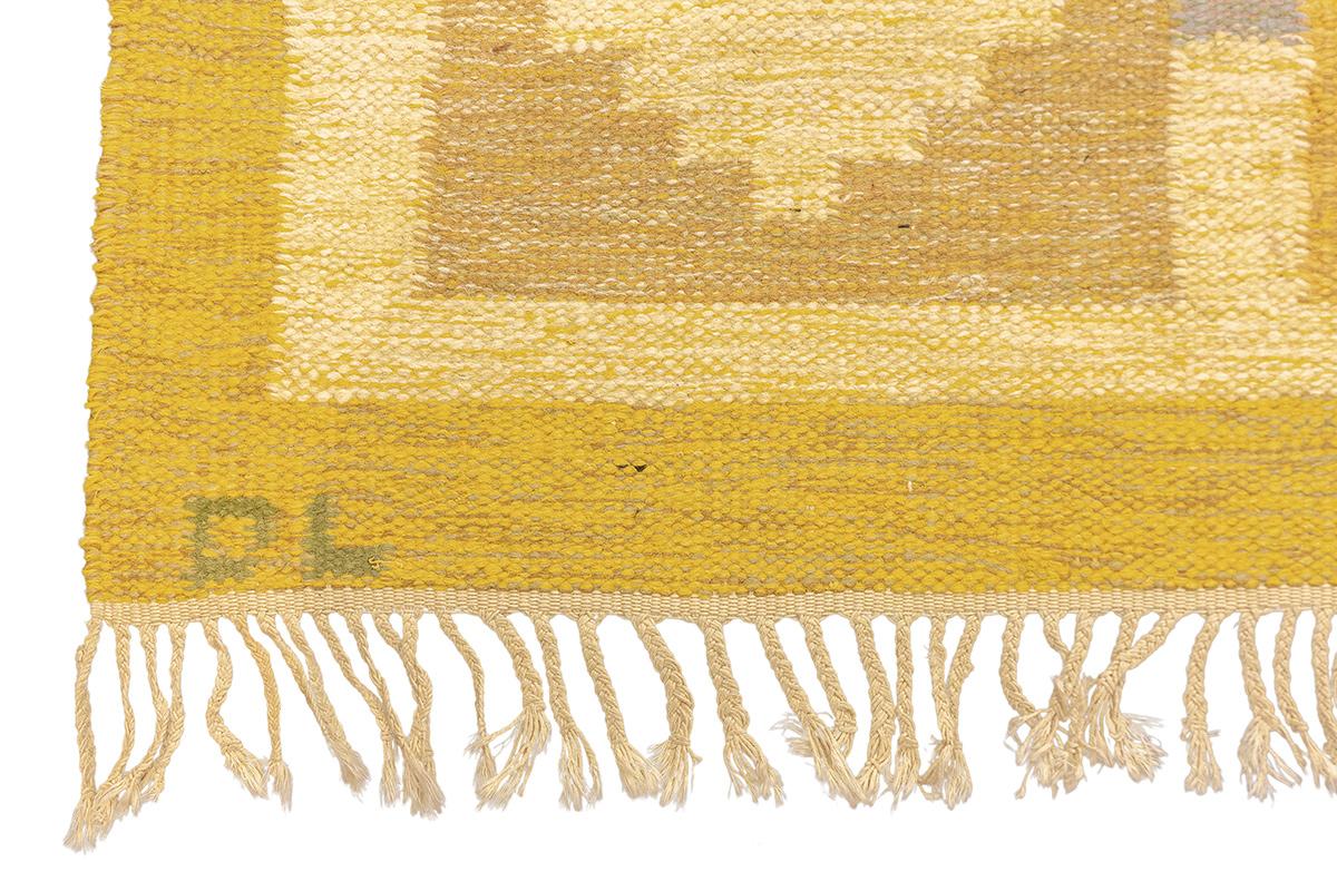 Hand-Crafted Scandinavian Rug Signed DL Mollaianrugs Collection For Sale