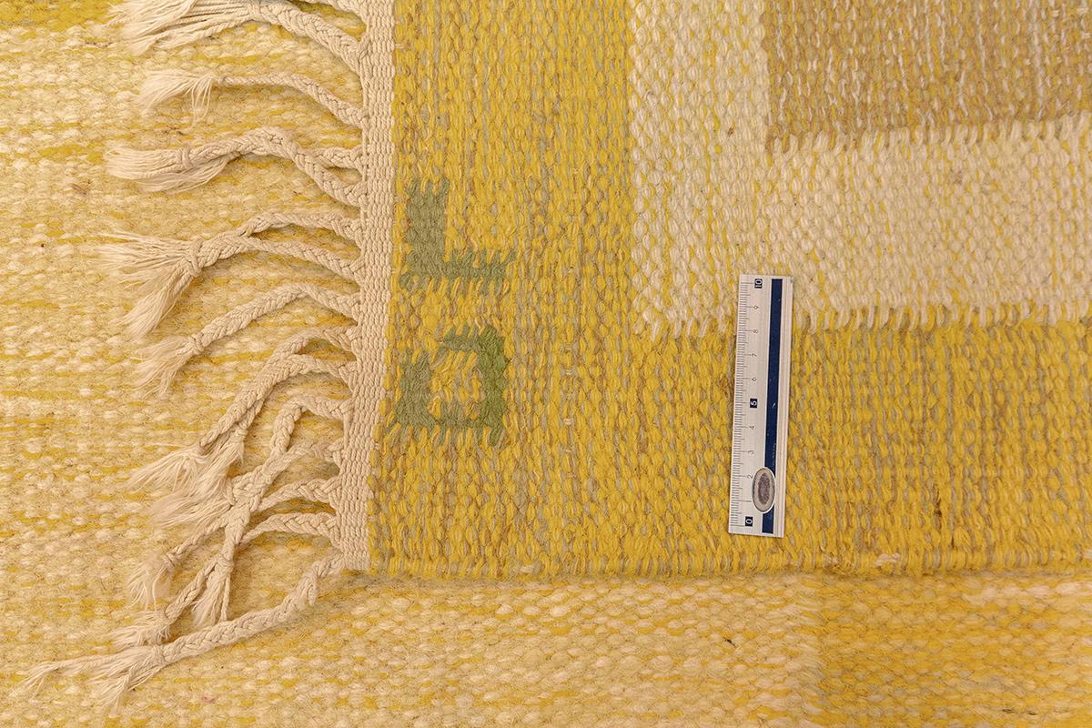 Wool Scandinavian Rug Signed DL Mollaianrugs Collection For Sale