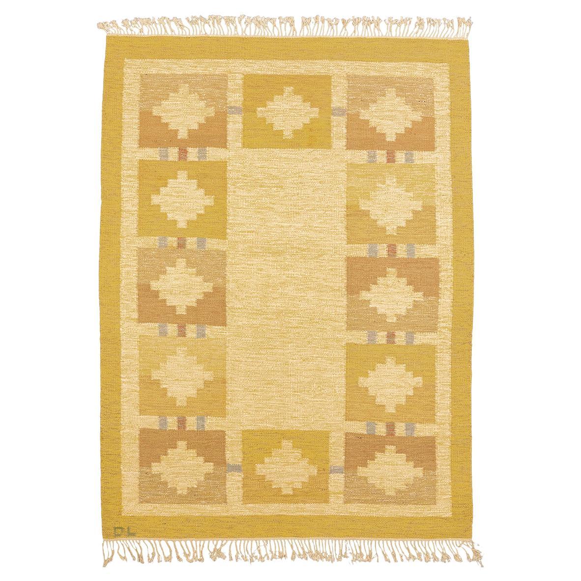 Scandinavian Rug Signed DL Mollaianrugs Collection