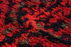 Scandinavian Rya Rug Wall Hanging Tapestry, Finland