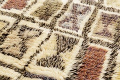 Scandinavian Rya Rug Wall Hanging Tapestry, Finland