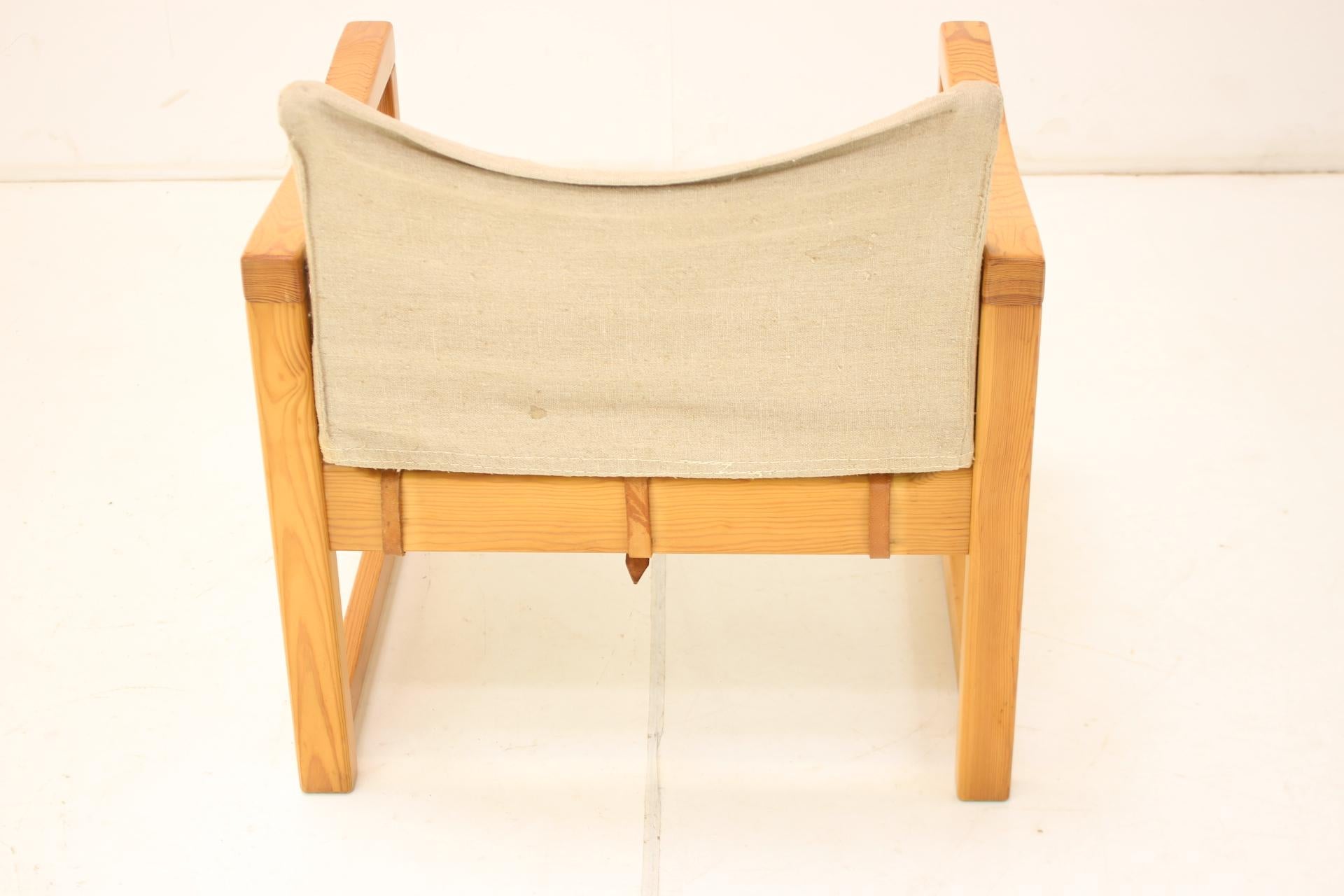  Scandinavian Safari Armchair by Karin Mobring, 1980s  In Good Condition For Sale In Praha, CZ
