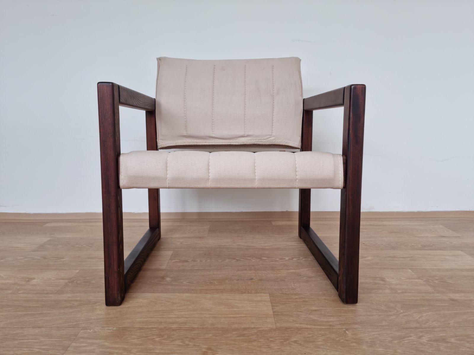 Mid-Century Modern Scandinavian Safari Armchair by Karin Mobring, 1980s / Never Used For Sale