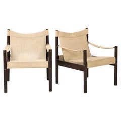 Scandinavian 'Safari Chair' Style Armchairs