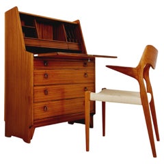 Used Scandinavian Secretary with drawers mahagony by Gjövik Möbler, Norway