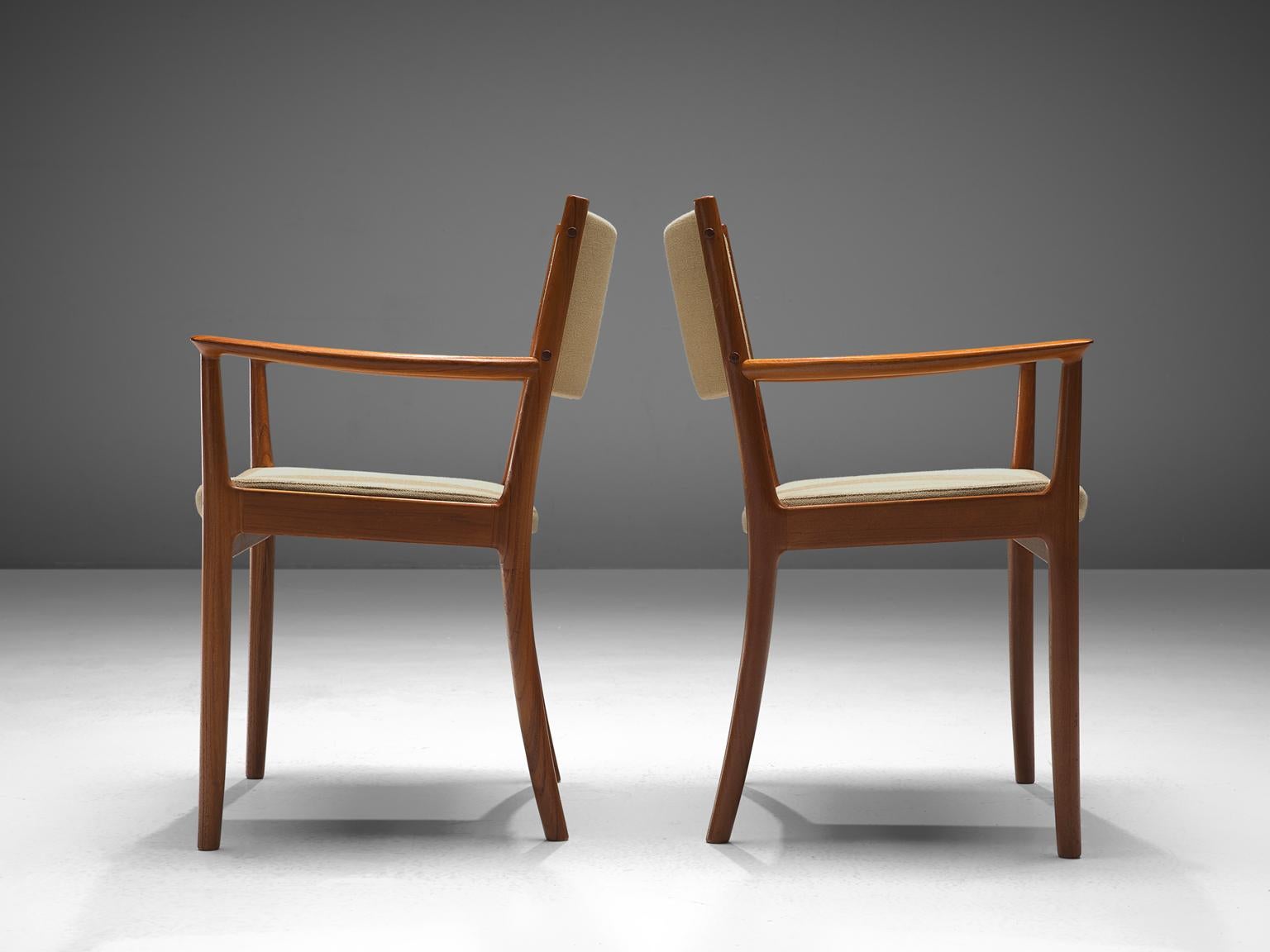 Mid-20th Century Scandinavian Set of Six Teak Dining Chairs by Kai Lingfeld Larsen