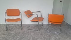 Escandinavo Juego de tres sillas cantilever Mid century siglo