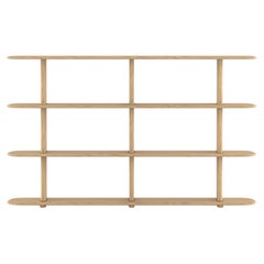 Étagère scandinave Poeme, en chêne naturel, 109 cm