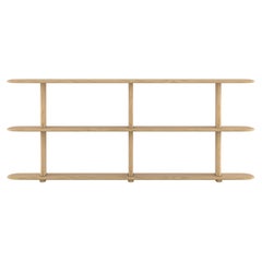 Étagère scandinave Poeme, chêne naturel, 74 cm 