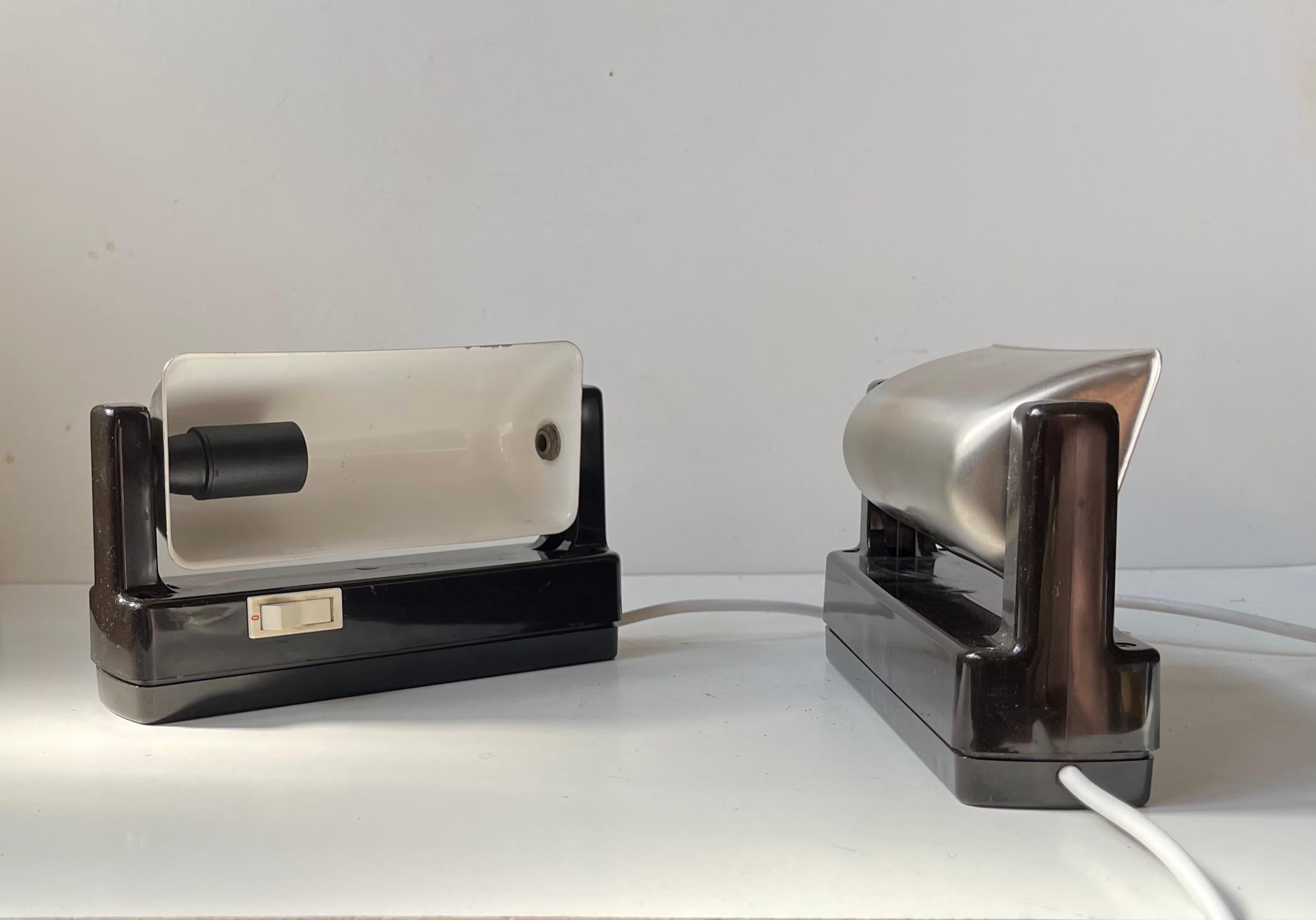 Apliques escandinavos de cabina de barco en acero inoxidable, años 70 siglo XX en venta