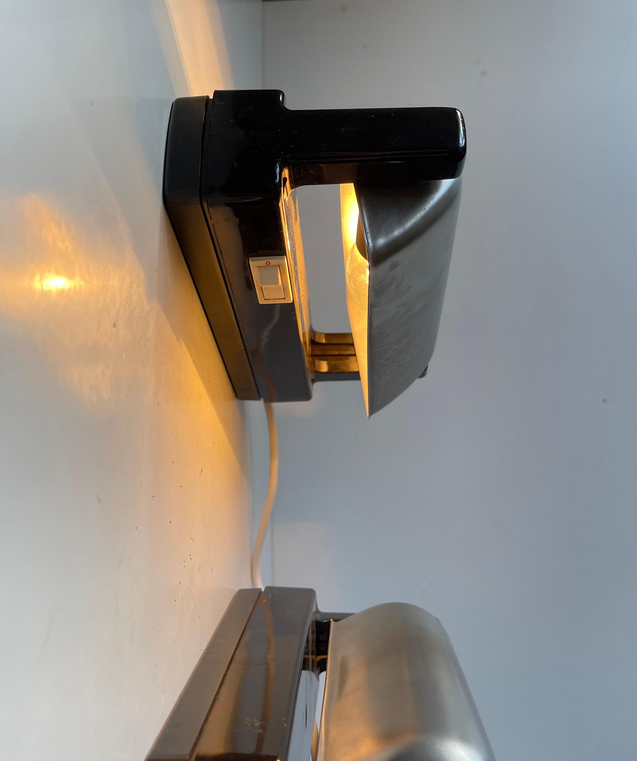 Apliques escandinavos de cabina de barco en acero inoxidable, años 70 en venta 1