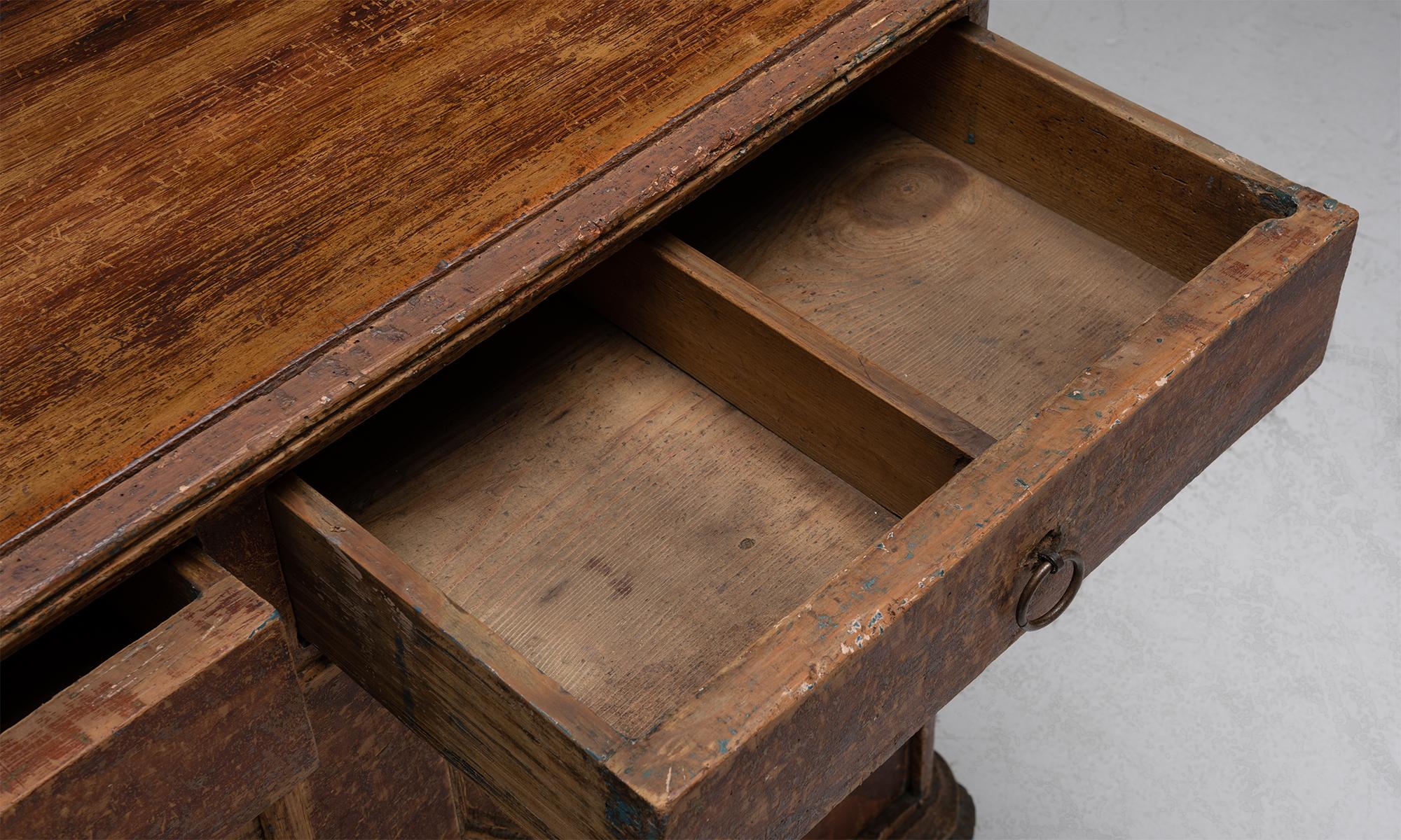 Wood Scandinavian Side Cabinet, Circa 1780