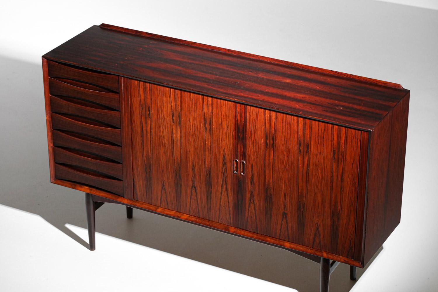 Scandinavian Sideboard by Danish Designer Arne Vodder for Sibast Solid Wood For Sale 11