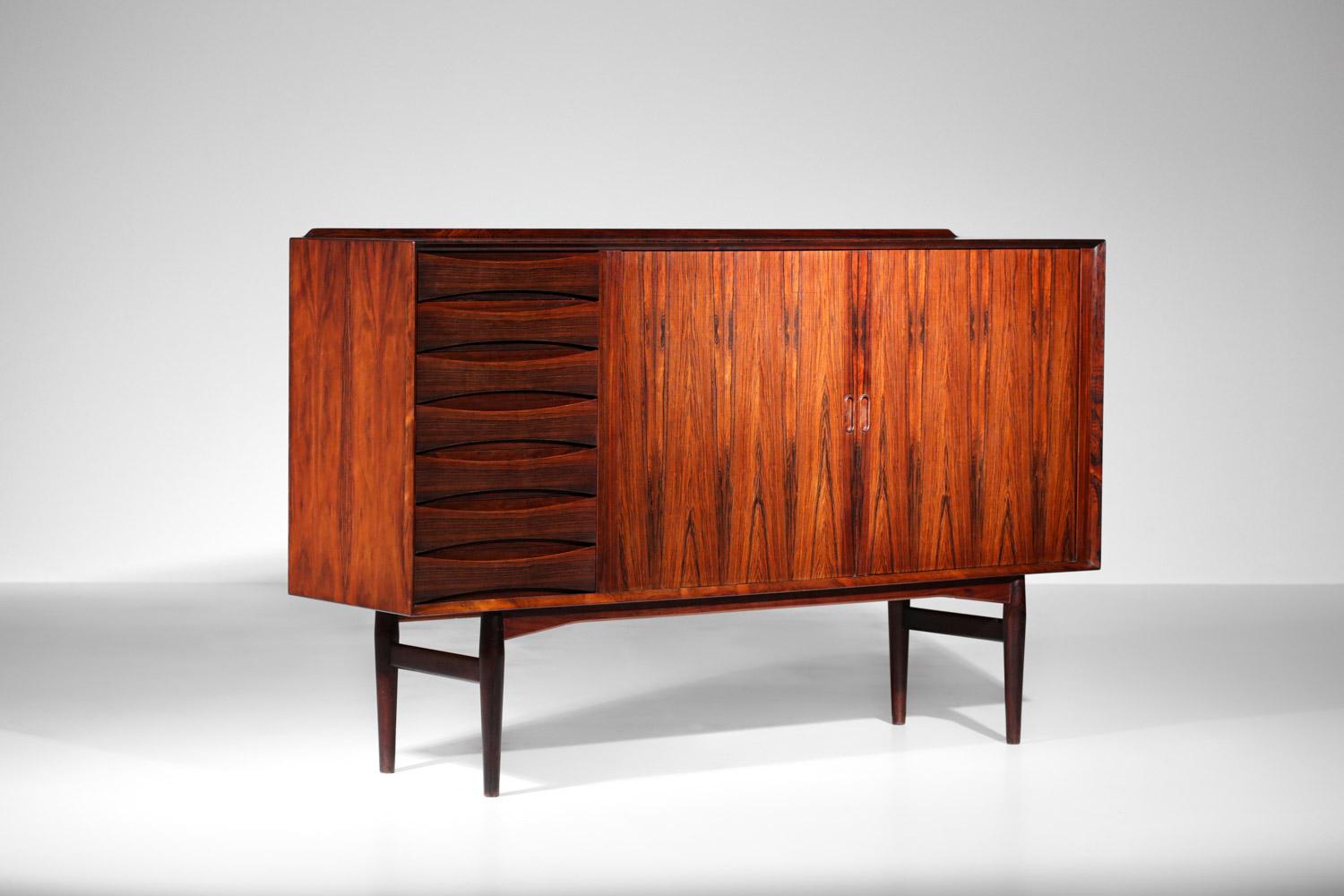 Scandinavian Sideboard by Danish Designer Arne Vodder for Sibast Solid Wood For Sale 13