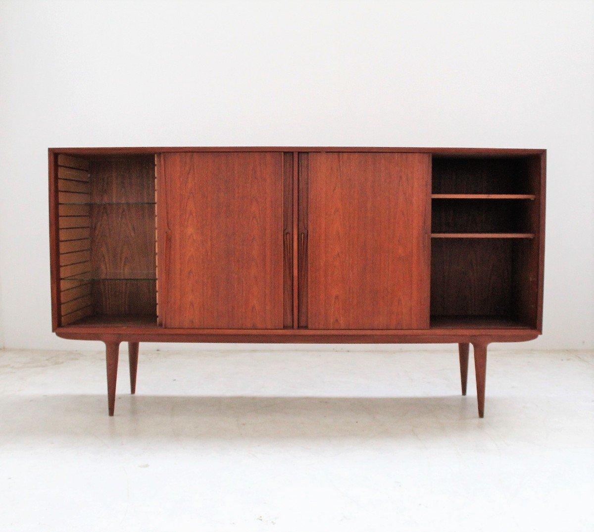 Wood Scandinavian Sideboard by Omann Jun, 60s