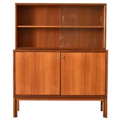 Retro Scandinavian sideboard cabinet with display case