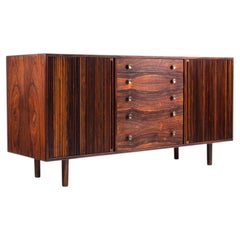 Scandinavian sideboard in rosewood with tambour doors Denmark 1960
