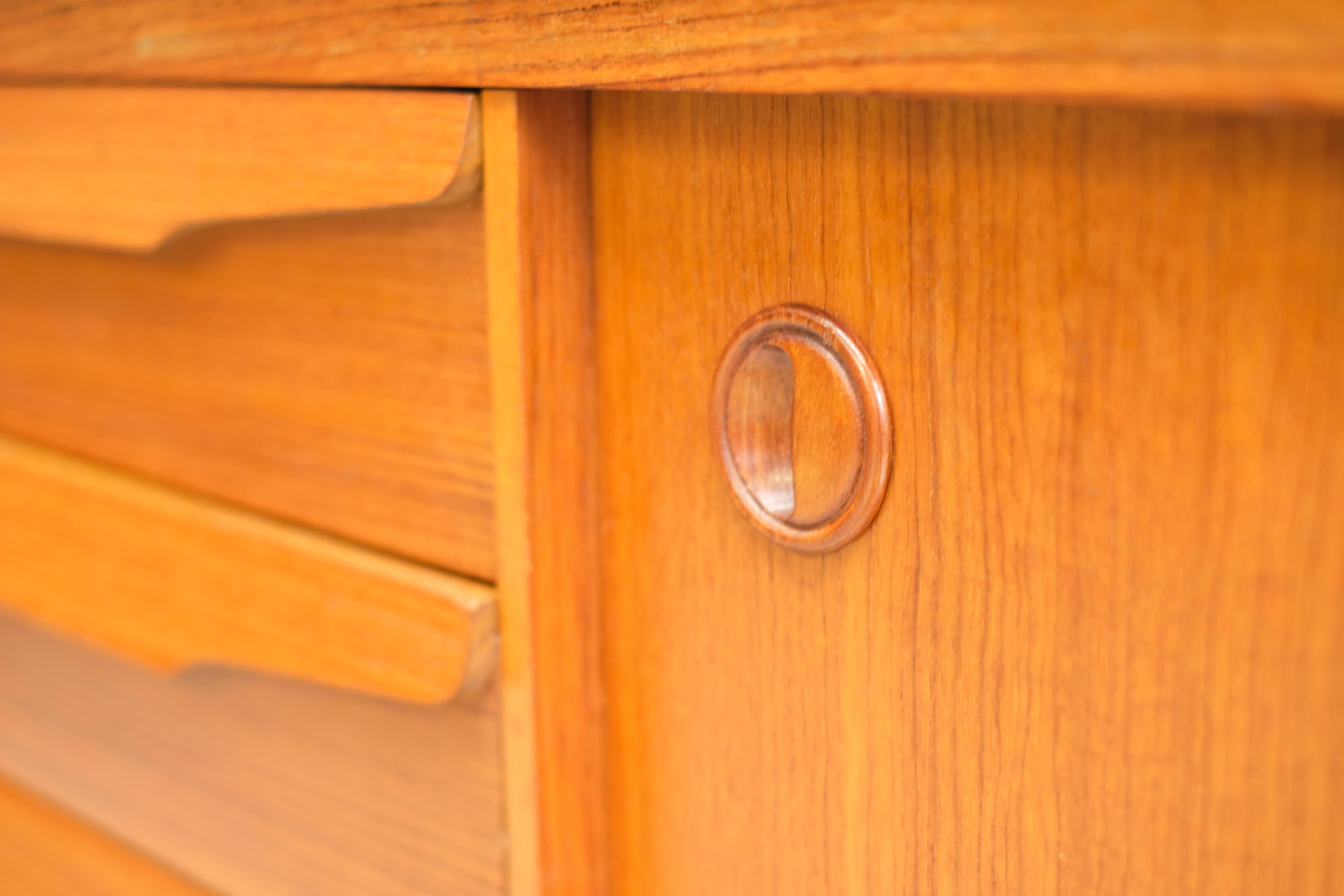 Scandinavian Modern Scandinavian sideboard in teak - 1960s For Sale