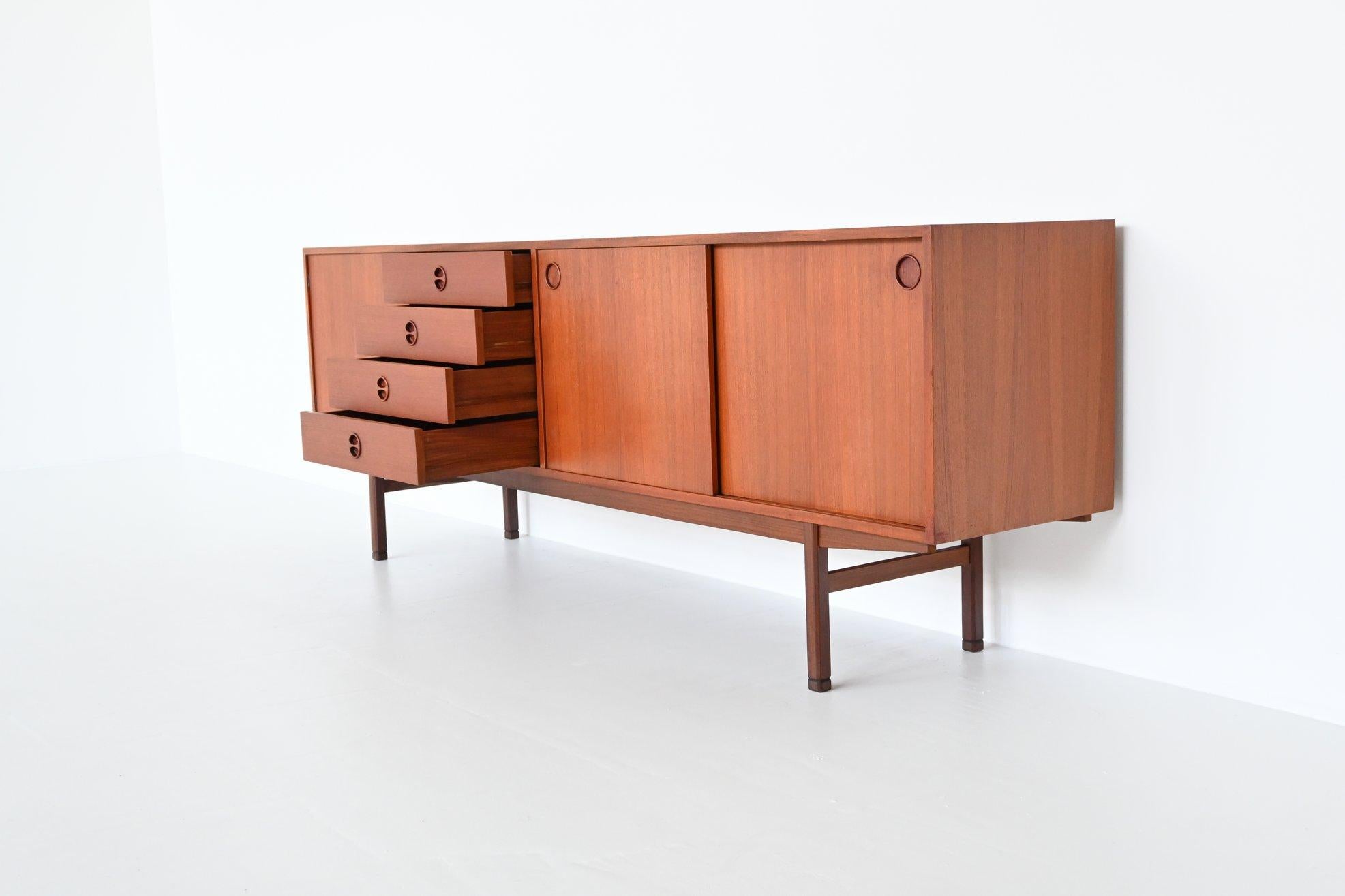 Danish Scandinavian Sideboard Teak Wood Denmark 1960
