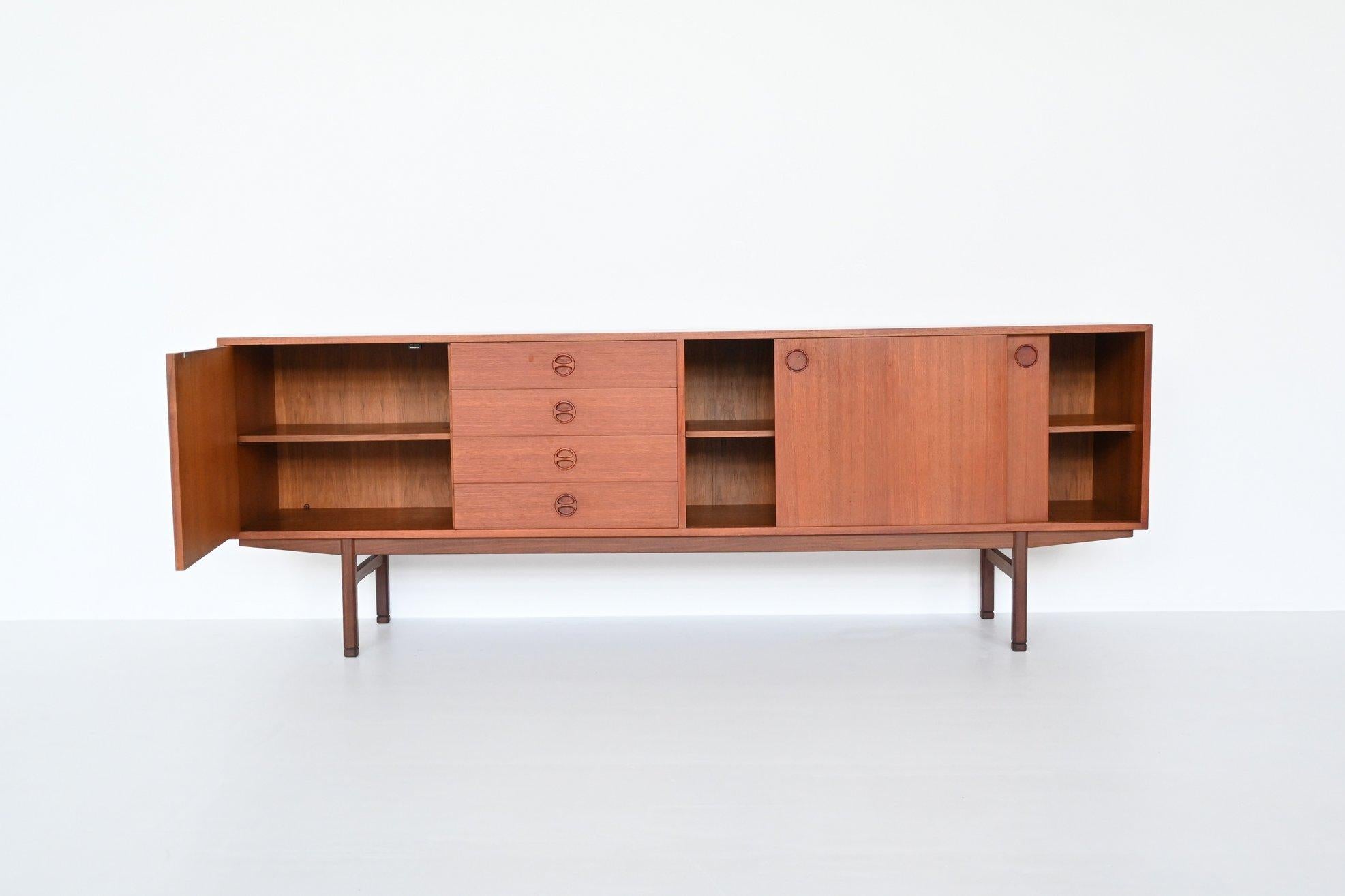 Mid-20th Century Scandinavian Sideboard Teak Wood Denmark 1960