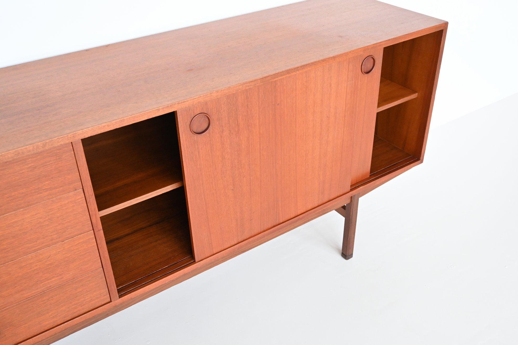 Scandinavian Sideboard Teak Wood Denmark 1960 2