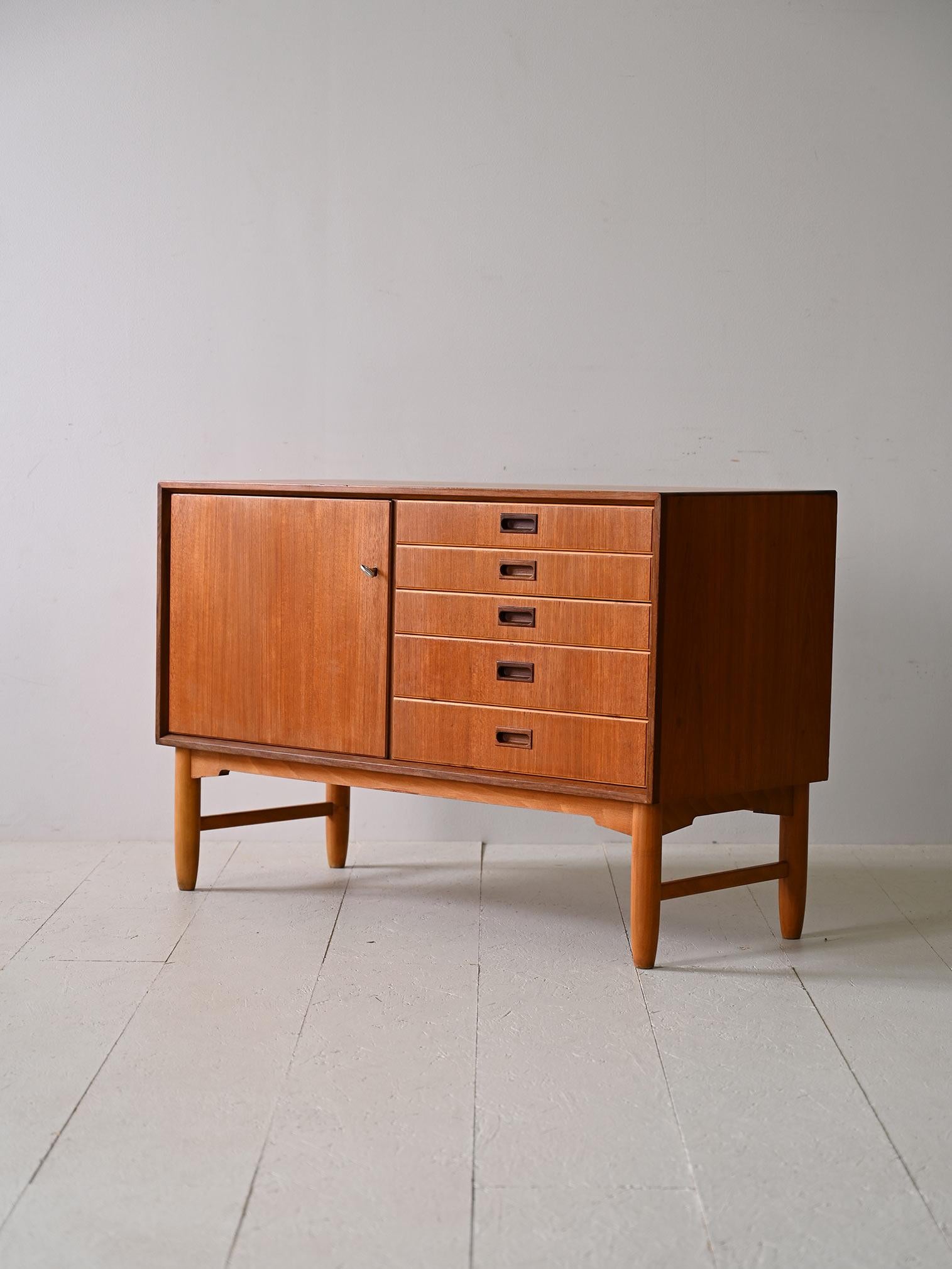 Mid-20th Century Scandinavian sideboard with drawers For Sale