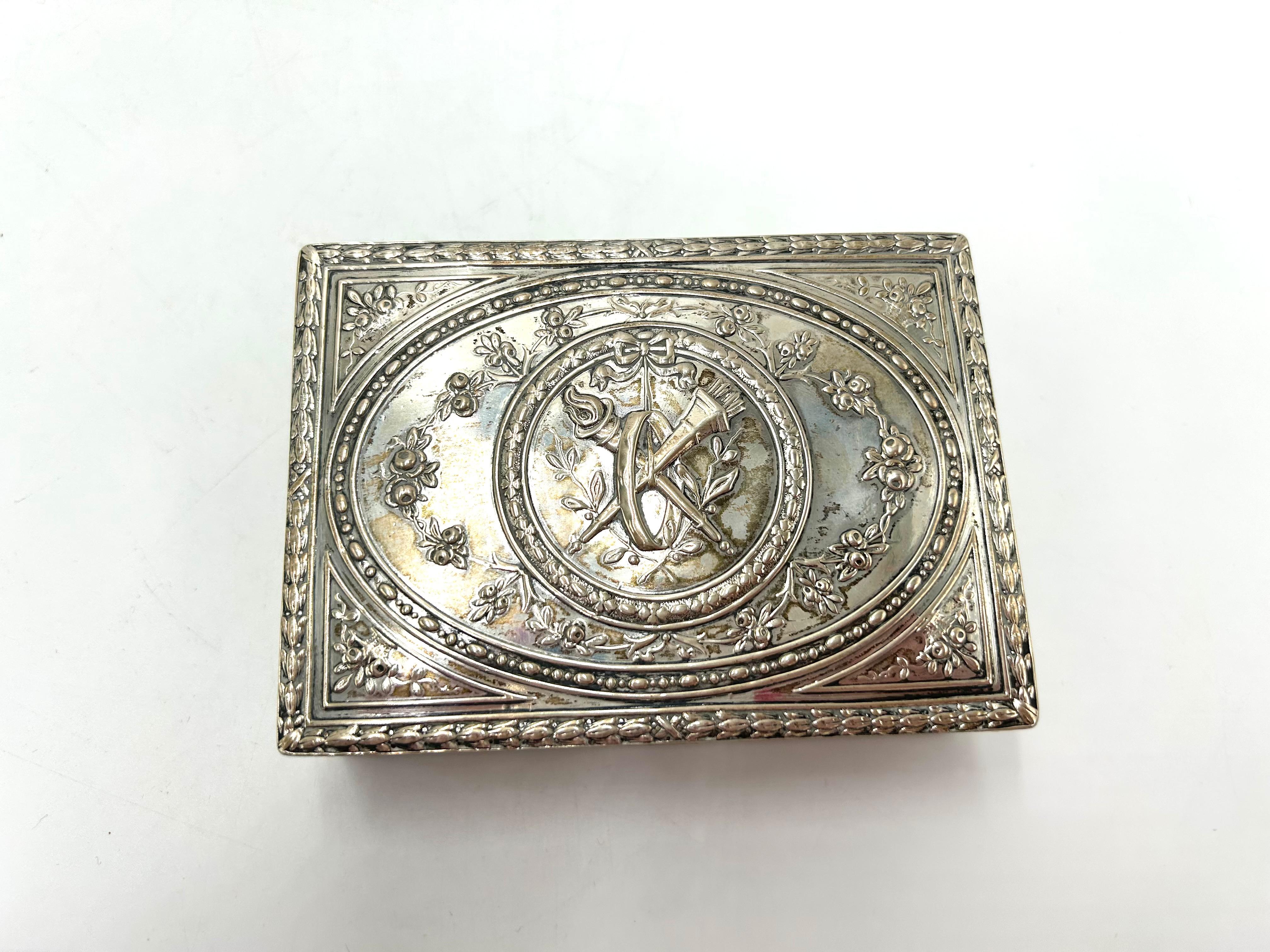 Scandinavian Silver 830 Jewellery Box, Early 20th Century 1